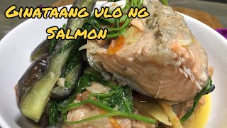 Ginataang ulo ng salmon||Panlasang Pinoy ||Cleneth Vlog