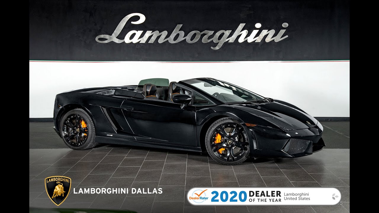 2012 Lamborghini Gallardo LP 550-2 Spyder Nero Noctis L1269 - YouTube
