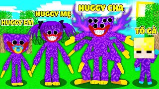 TÔ GÀ EM BÉ ĐƯỢC GIA ĐÌNH HUGGY WUGGY ĐỊA NGỤC NHẬN NUÔI TRONG MINECRAFT*TÔ GÀ VÀ HUGGY WUGGY NETHER