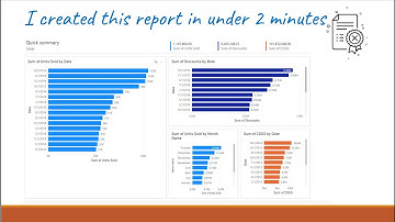 Build a power bi report in under 2 minutes