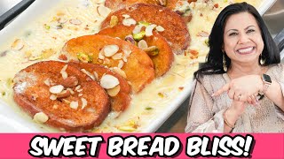 Kya Bethareen Khusboo Arahi Hai Crispy, Creamy Custard Shahi Tukrday Recipe in Urdu Hindi - RKK