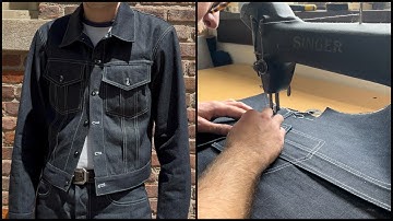 Sewing a Vintage Inspired Selvedge Denim Trucker Jacket