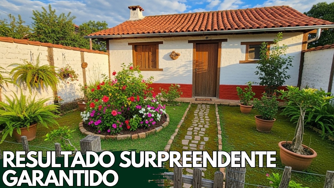 Небольшой деревенский сад: круглая клумба в 5 шагов (легко!)