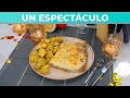 Soberbio matambre tiernizado a los cuatro quesos con papas cascadas a la provenzal