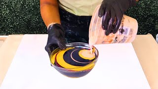 Create Big Beautiful Fluid Acrylic Paintings - Easy Beginner Pouring