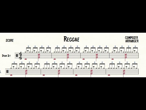 Reggae para batería (tutorial) Reckless Love Drums Pattern - YouTube