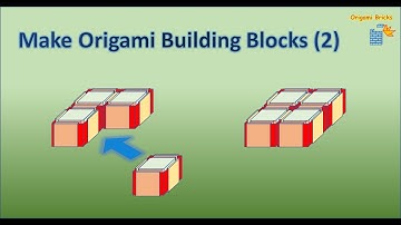 Make 3D Origami Building Blocks (2) | Origami Bricks and Tiles