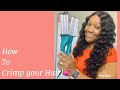 LET’S GET TO CRIMPING| Bed Head Wave Artist Demo|UNICE HAIR