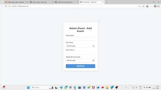 College Event Registration Web AppHTML, CSS, JavaScript & Firebase