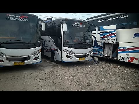 #2 Review Bus Dmh Trans Yang lagi Perpal di Garasi - YouTube