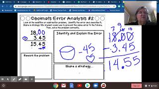 Error Analysis Add/Subtract Decimals