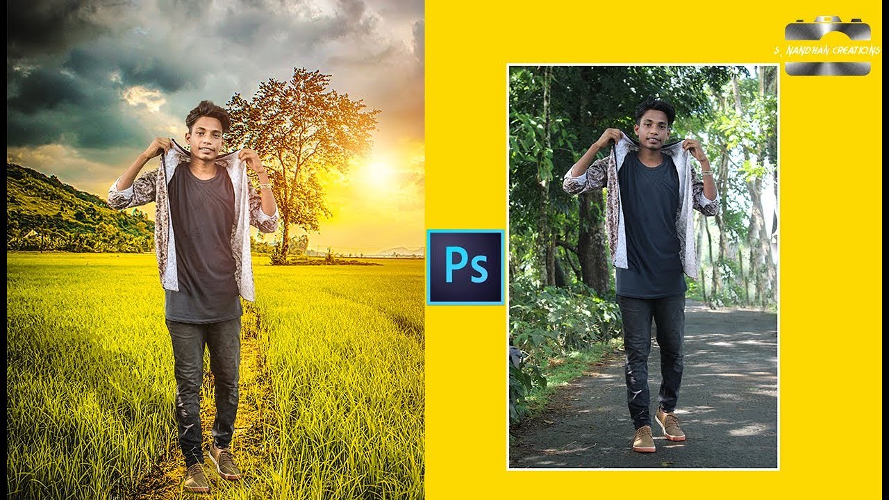 Sunrise - Awesome photoshop manipulation for beginners / and some effects