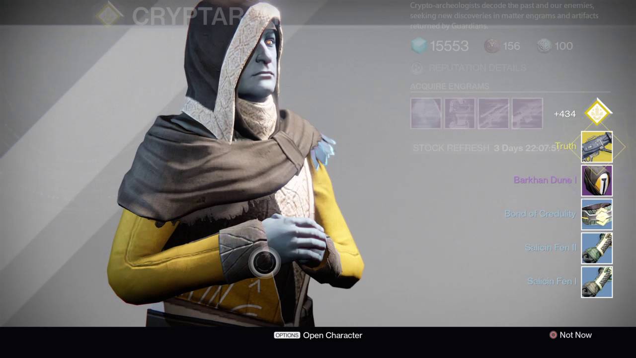 Destinyg blue into exotic.