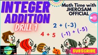 INTEGER ADDITION DRILL 1 | Integer Math Drills | Learn with Teacher Sam