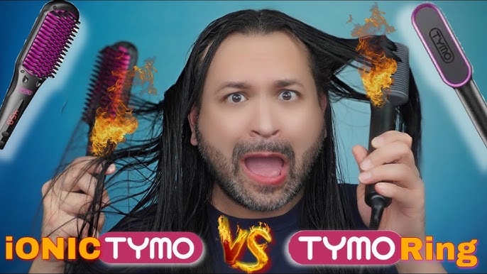 How to Use TYMO Porta Cordless Hair Straightener Brush - Before & After  Demo! 