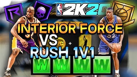 BEST POST SCORER BUILD DOMINATES RUSH 1V1 EVENT NBA2K20