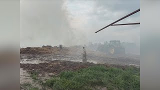 Multiple Fire Departments Respond to Large Bale Fire 8/13/2026