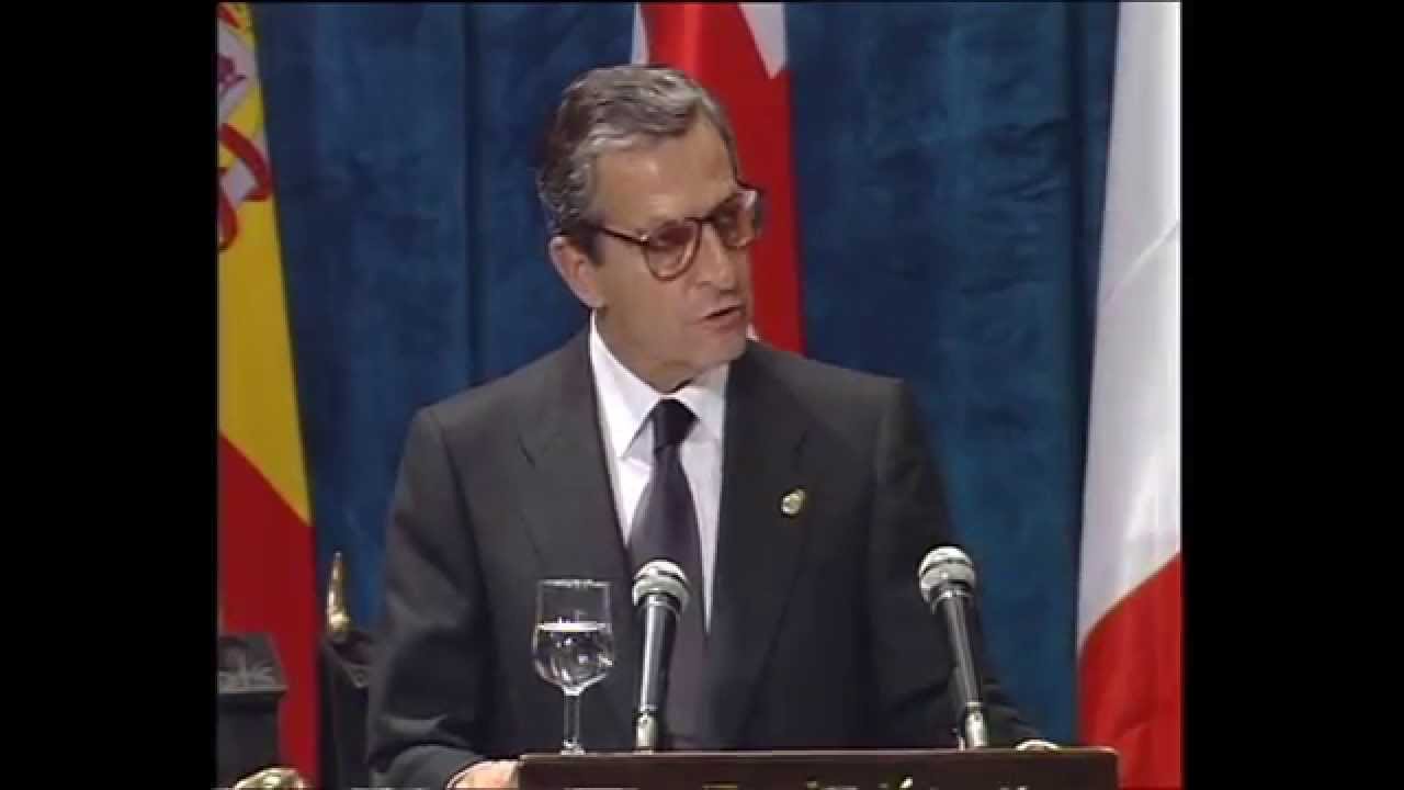 Discurso de Adolfo Suárez, Premio Príncipe de Asturias de la Concordia 1996