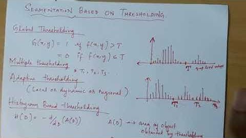 EC 370: Digital Image Processing - Module 5-Segmentation based on thresholding