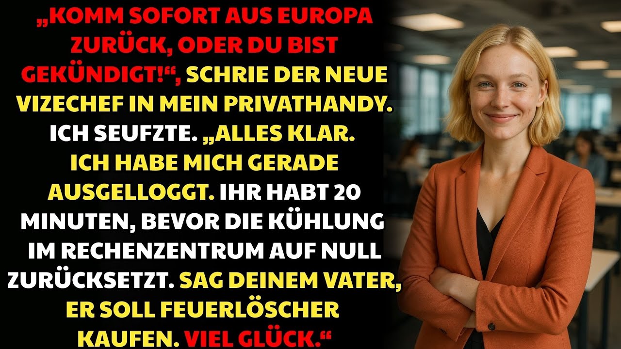 Sie Schlug Den Arroganten Vizechef Mit Einem Stillen Logout Matt | Datenzentrum-Schachzug