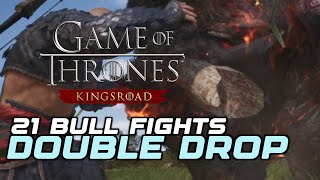 DOUBLE DROP EVENT - 21 Bull fights in Game Of Thrones: Kingsroad screenshot 5
