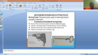 GOD FIRST COLLEGE BASIC TECH (WOODWORK BORING) JSS1 WEEK 2