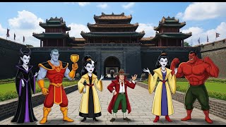 Disney villains visit ancient Hue Imperial City | Na Na La La Kids 🎶
