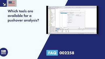 [EN] FAQ 002258 | Which tools are available for a pushover analysis?