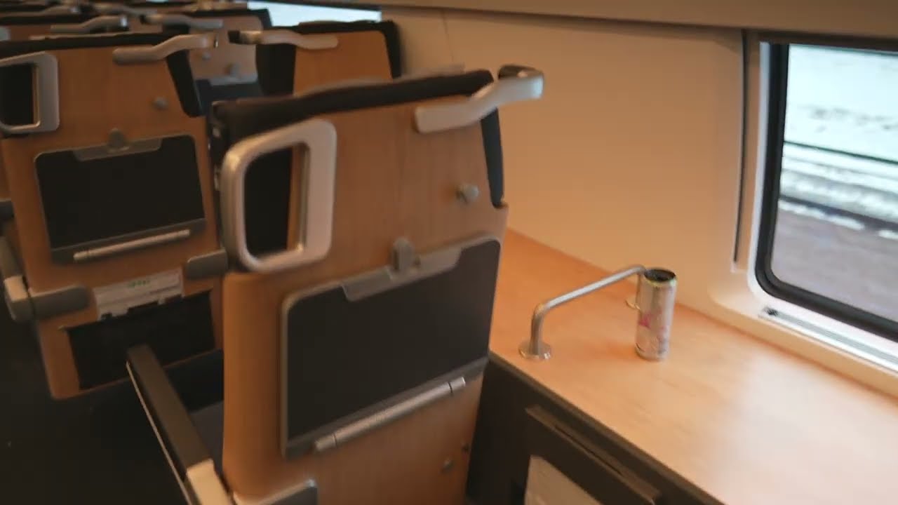 Sweden, double decker train ride from Sala to Uppsala