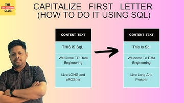 SQL Challenge: Capitalize first letter of every word