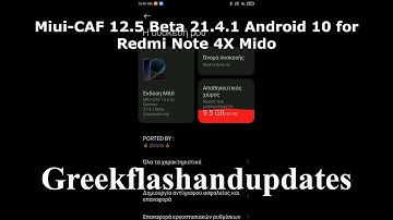Miui-CAF 12.5 Beta 21.4.1 Android 10 for Redmi Note 4X Mido