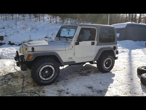 Jeep Wrangler TJ ION 174 Wheels and Goodyear Duratrac  tires -  YouTube