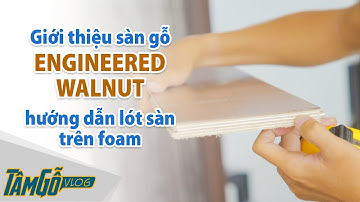 Cách lát sàn gỗ tự nhiên óc chó, chia gỗ, tính hướng đuổi ván | Tâm Gỗ Vlog