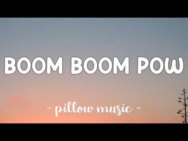 Boom Boom Pow - Black Eyed Peas (Lyrics) 🎵 class=