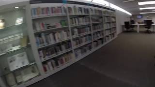 Fly-by tour of upstairs at Exeter Library