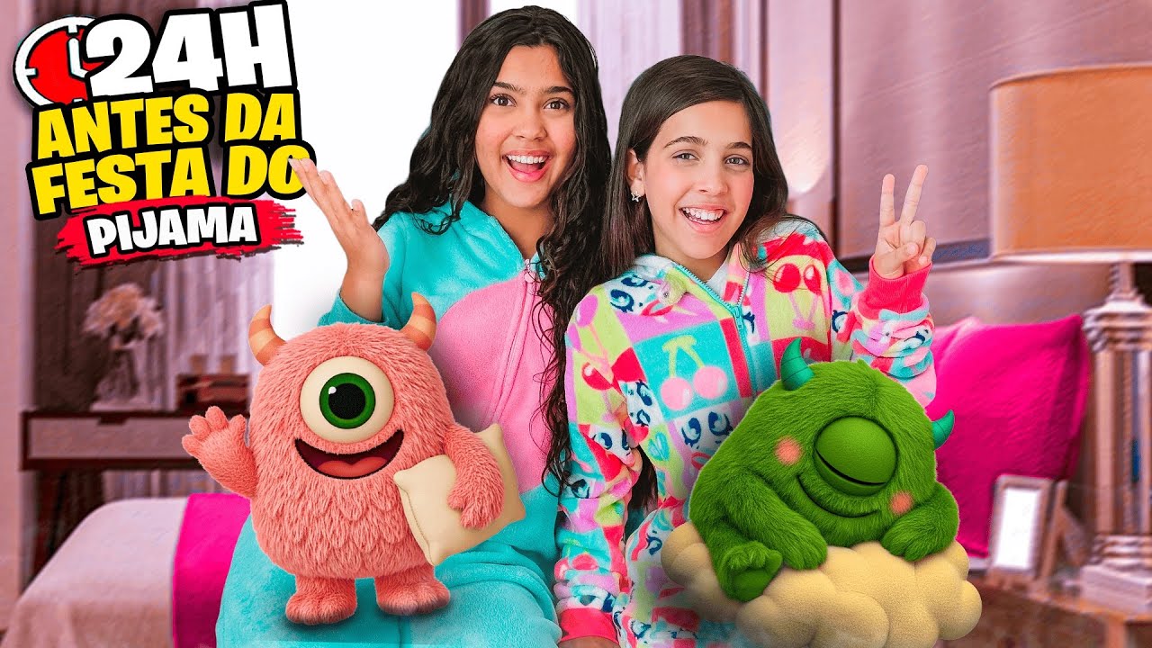 TUDO QUE ROLOU 24H ANTES DA FESTA DO PIJAMA *GANHAMOS PRESENTE ! 🥳