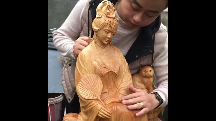 Really cool irene solorzano wood carving sculpture