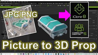 Ai Picture To 3D Prop In Iclone 8 Cc5 Ai 3D Modeling Tutorial