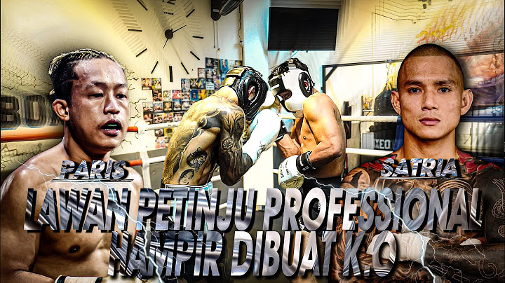 FULL FIGHT! PUKULAN PETINJU PRO KERAS LEK,GAK MAEN-MAEN ''SATRIA VS PARIS PERNANDES''