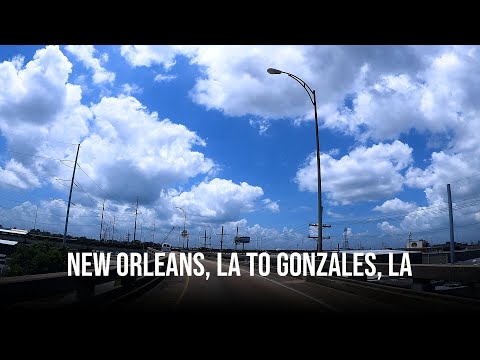Road Trip - New Orleans, LA to Gonzales, LA [4K]