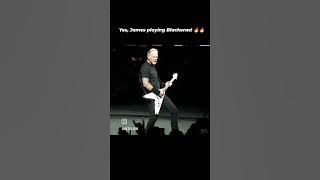 Yes, James Hetfield playing Blackened's riff 🤘🔥🤘#metallica #jameshetfield #fyp #trending #shorts
