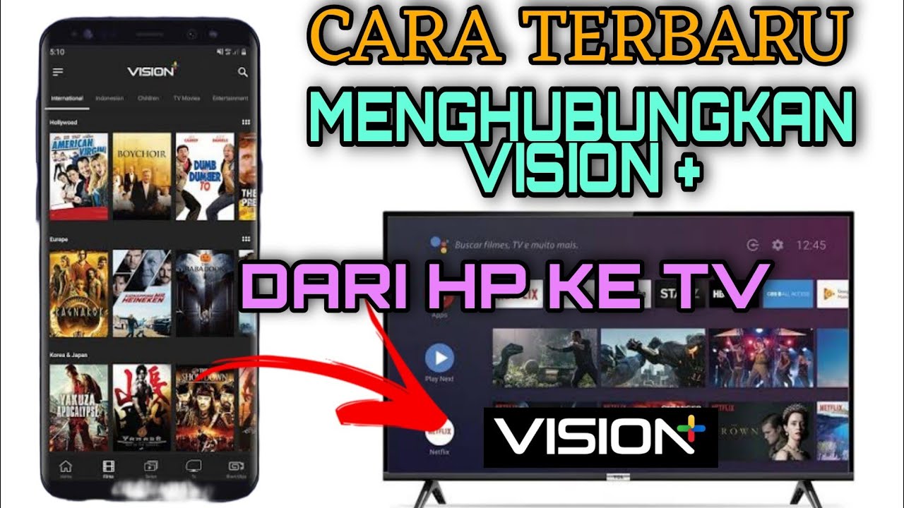 Vision Android Tv Cara Terbaru Menghubungkan Akun Vision+ Dari HP Ke TV ANDROID - YouTube