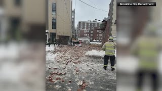Ring camera captures building collapse in Massachusetts