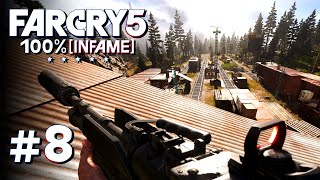 Far Cry 5 100% [Modo Infame] - #8 | Invadindo Postos Avançados de Holland Valley