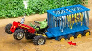 DIY Tractor Truck With Trailer To Pickup Cows science project| Diy Tractor cows video| @SunFarming screenshot 5