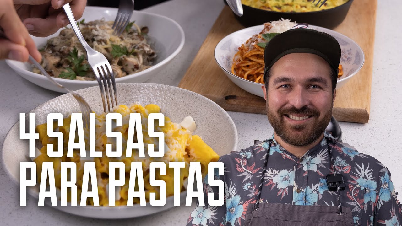 TE ENSEÑO A PREPARAR 4 SALSAS PARA PASTAS FACILES Y BUENAZAS | GIACOMO BOCCHIO
