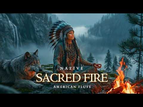 Sacred Fire | Wolf Spirit Meditation with Native American Flute Music for Deep Calm