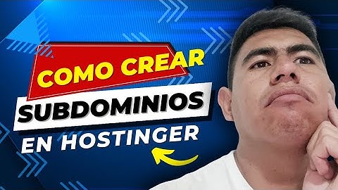 Cómo crear un SUBDOMINIO en HOSTINGER en 2025 