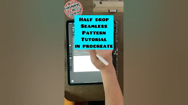 Procreate Half Drop Pattern Tutorial AlwaysBeColoring #procreatetutorial #procreatepattern