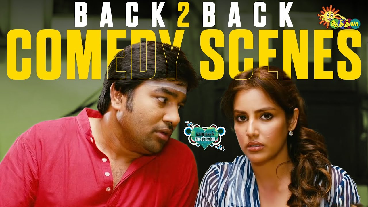 Vanakkam Chennai – Back-to-Back Comedy Scenes 😂 | Shiva | Priya Anand | Santhanam | Adithya TV